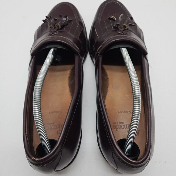 Allen Edmonds Newport Leather Tassel Loafers Brown Dress Shoes Size 11.5 B - Picture 6 of 8